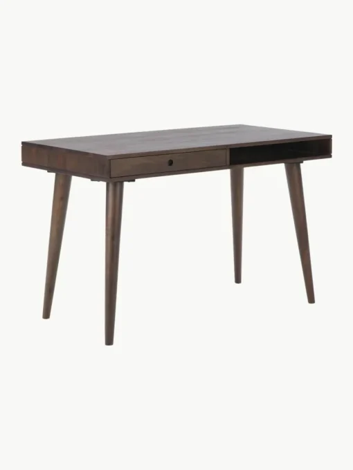 Schreibtisch Tova aus Massivholz mit Schublade