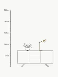 Schreibtischlampe Contina mit Opalglas