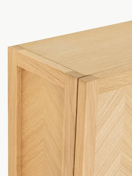 Schuhschrank Herringbone aus Holz mit Fischgrätmuster