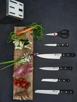 Selbstschärfender Messerblock Gourmet mit 5 Messern und 1 Schere