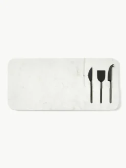 Servierplatte Jaya mit Käsemessern, 4er-Set