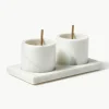 Servier-Set Agata aus Marmor, 5-tlg.