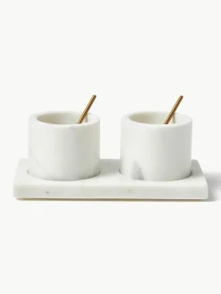 Servier-Set Agata aus Marmor, 5-tlg.