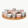 Servier-Set Delirio mit Servierplatte und Schälchen, 14er-Set