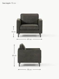 Sessel Hunter aus recyceltem Leder
