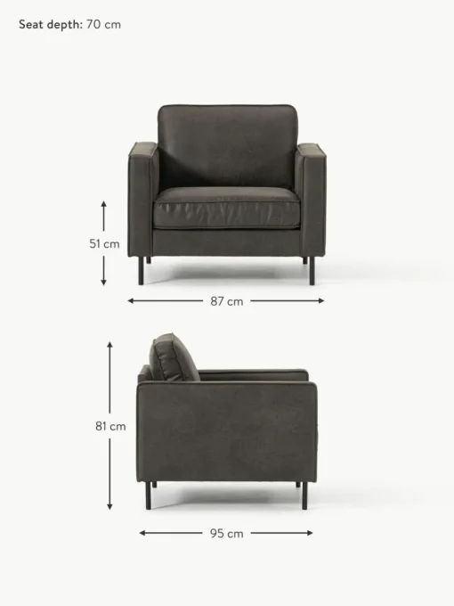Sessel Hunter aus recyceltem Leder