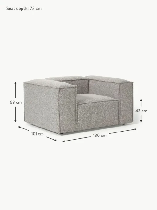 Sessel Lennon aus Bouclé