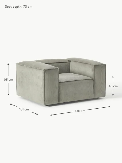 Sessel Lennon aus Cord