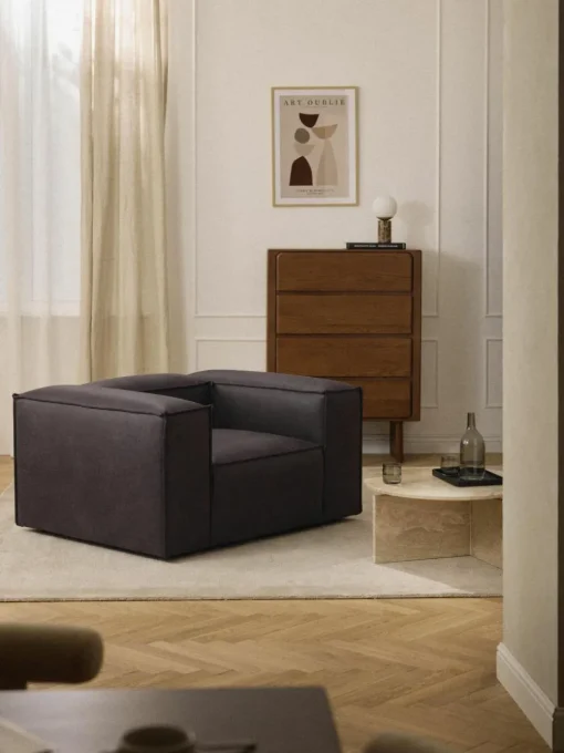 Sessel Lennon aus recyceltem Leder