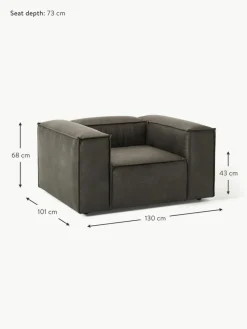 Sessel Lennon aus recyceltem Leder