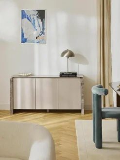 Sideboard Bruce aus Marmor und Metall