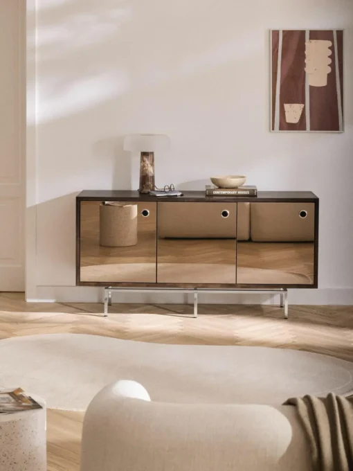 Sideboard Scarlett mit Spiegelglas-Türen
