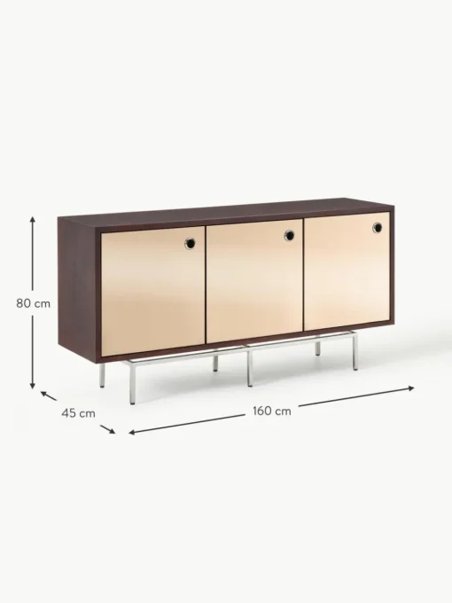 Sideboard Scarlett mit Spiegelglas-Türen