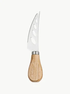 Silberne Käsemesser Frija mit Akazienholzgriff, 5er-Set
