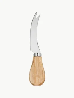 Silberne Käsemesser Frija mit Akazienholzgriff, 5er-Set