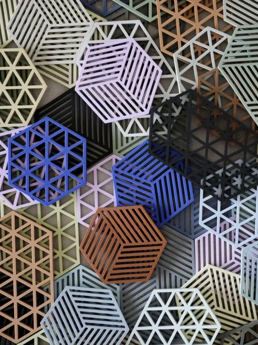 Silikon-Untersetzer Triangles