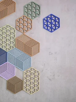 Silikon-Untersetzer Triangles