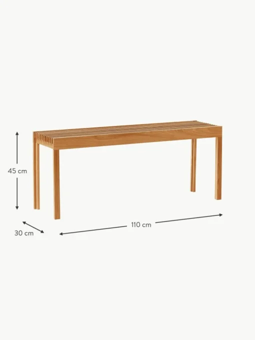 Sitzbank Lightweight aus Eichenholz