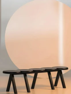 Sitzbank Millepiedi aus Eichenholz