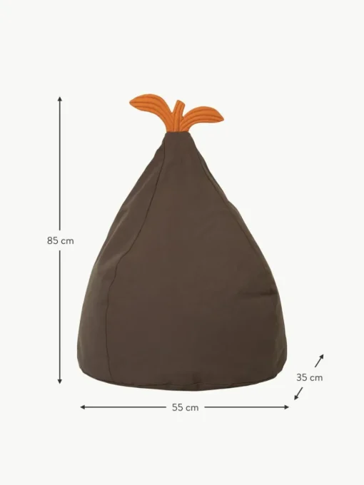 Sitzsack Pear Bean aus Bio-Baumwolle