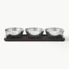 Snackschälchen Bernadotte mit Servierplatte, 4er-Set
