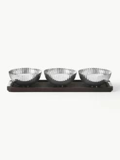 Snackschälchen Bernadotte mit Servierplatte, 4er-Set