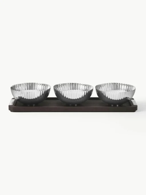 Snackschälchen Bernadotte mit Servierplatte, 4er-Set