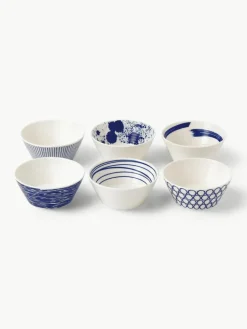 Snackschälchen Pacific Blue aus Porzellan, 6er-Set