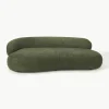Sofa Alba (3-Sitzer) aus Teddy-Bouclé