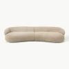Sofa Alba (4-Sitzer) aus Teddy-Bouclé