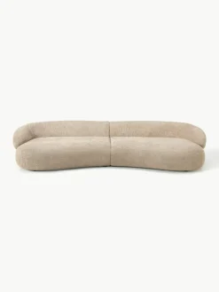 Sofa Alba (4-Sitzer) aus Teddy-Bouclé
