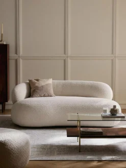 Sofa Alba (2-Sitzer) aus Teddy-Bouclé