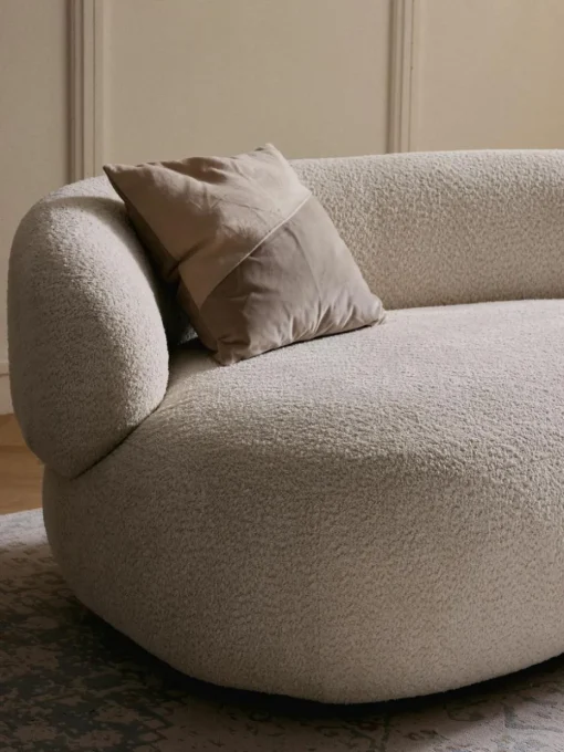 Sofa Alba (2-Sitzer) aus Teddy-Bouclé