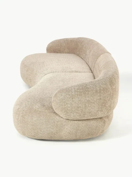 Sofa Alba (4-Sitzer) aus Teddy-Bouclé
