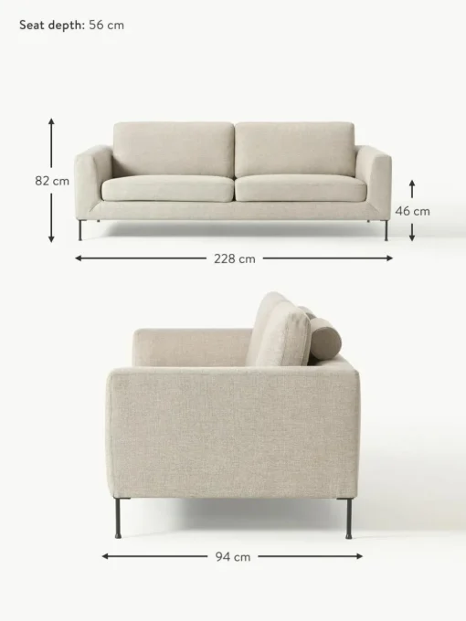 Sofa Cucita (3-Sitzer)