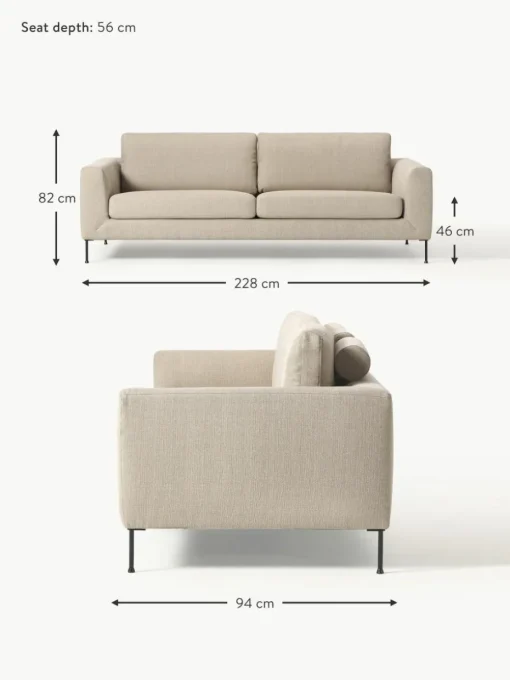 Sofa Cucita (3-Sitzer)