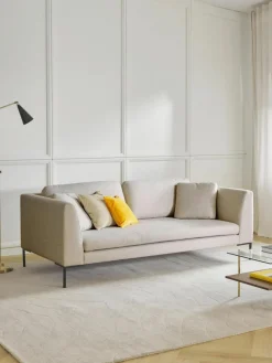 Sofa Emma (3-Sitzer) mit Metall-Füßen