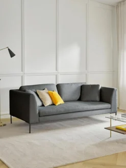 Sofa Emma (3-Sitzer) mit Metall-Füßen