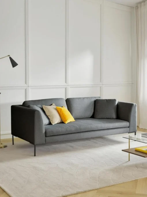 Sofa Emma (3-Sitzer) mit Metall-Füßen