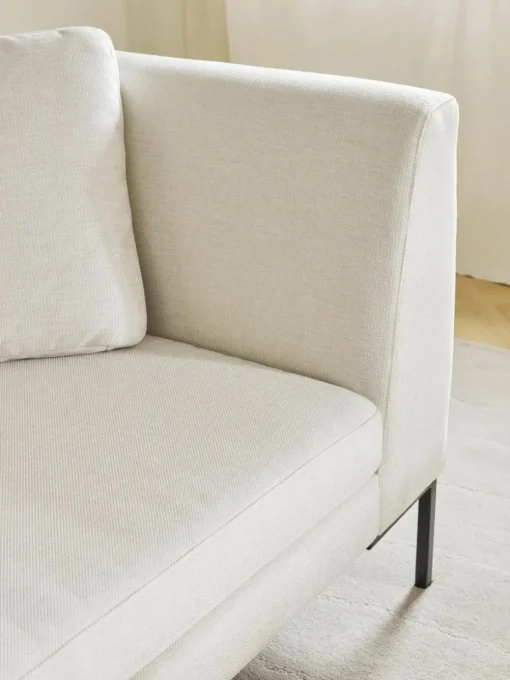 Sofa Emma (3-Sitzer) mit Metall-Füßen