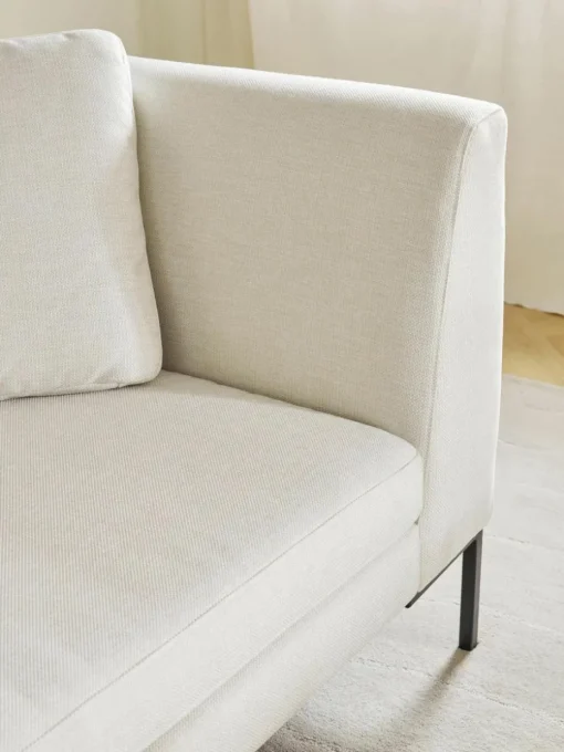 Sofa Emma (3-Sitzer) mit Metall-Füßen