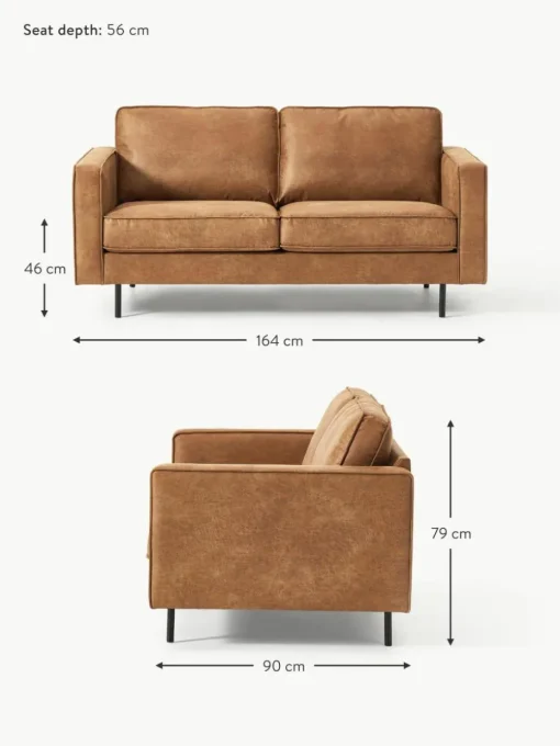 Sofa Hunter (2-Sitzer) aus recyceltem Leder