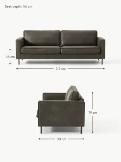Sofa Hunter (3-Sitzer) aus recyceltem Leder