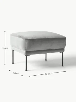 Sofa-Hocker Fluente aus Samt