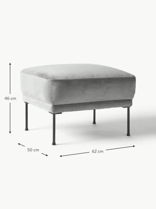 Sofa-Hocker Fluente aus Samt
