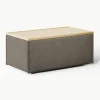 Sofa-Hocker Lennon aus Bouclé mit Stauraum