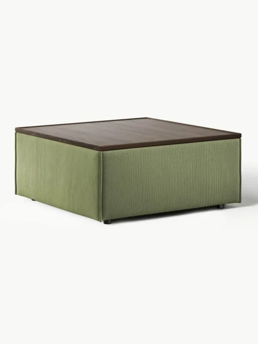 Sofa-Hocker Lennon aus Cord mit Stauraum