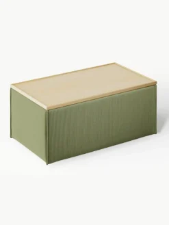 Sofa-Hocker Lennon aus Cord mit Stauraum