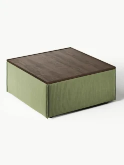 Sofa-Hocker Lennon aus Cord mit Stauraum