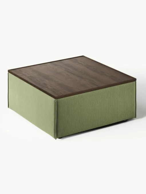 Sofa-Hocker Lennon aus Cord mit Stauraum